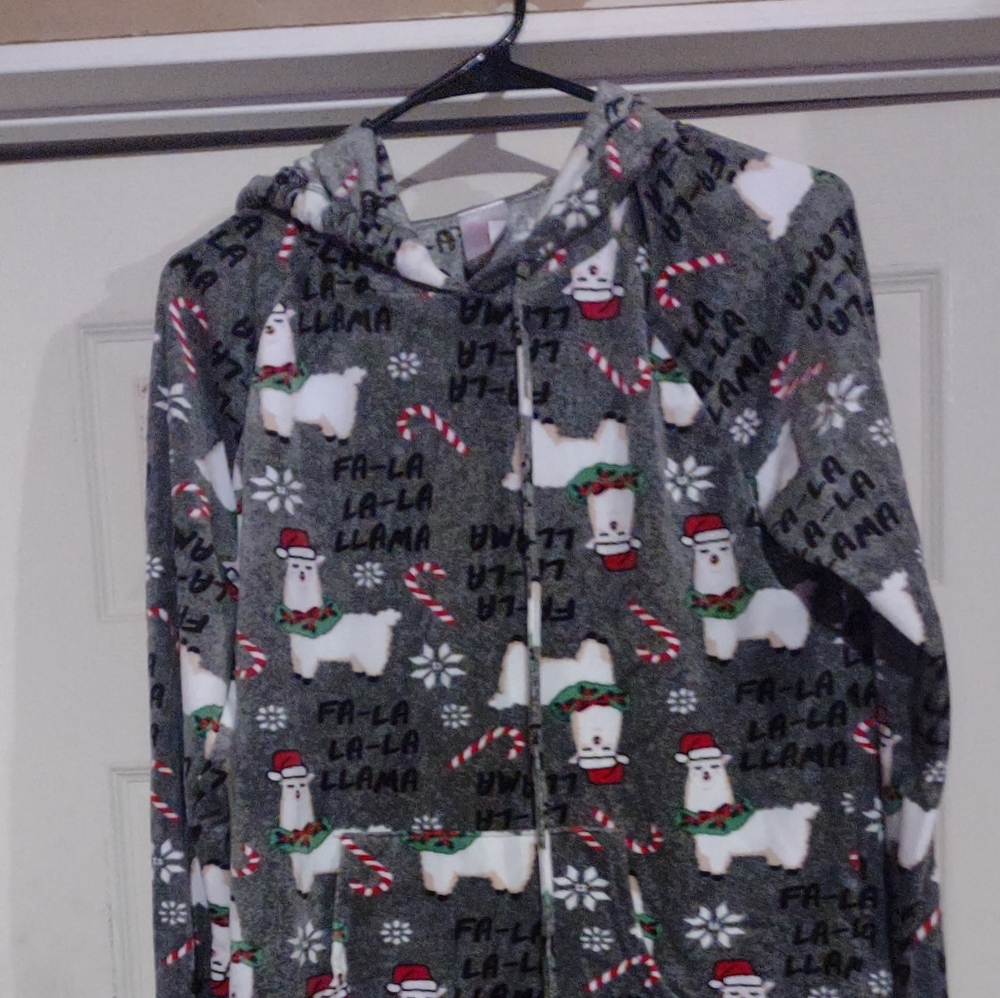 No boundaries size large 11-12 Christmas animal‎ print hoodie